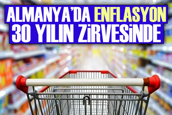 Almanya da enflasyon son 30 yılın en yüksek seviyesine ulaştı