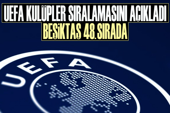 UEFA kulüpler sıralaması açıklandı: Beşiktaş 48. sırada