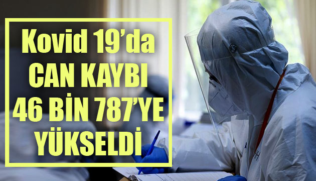 Sağlık Bakanlığı, Kovid 19 da son verileri açıkladı: Can kaybı 46 bin 787 ye yükseldi