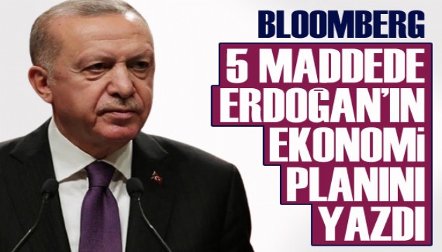 Bloomberg, Erdoğan'ın ekonomi politikası 5 maddede özetledi