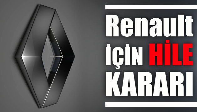 Renault için  hile  kararı
