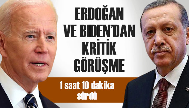 Erdoğan ve Biden dan kritik görüşme: 1 saat 20 dakika sürdü
