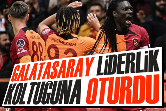 Galatasaray liderlik koltuğuna oturdu!