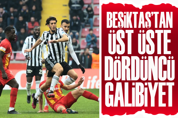Beşiktaş tan üst üste 4. galibiyet