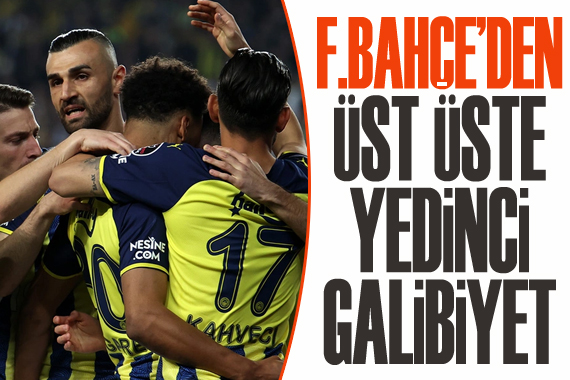 Fenerbahçe, 3 puanı 3 golle aldı