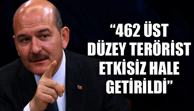 Bakan Soylu açıkladı: Sözde üst düzey 462 terörist etkisiz hale getirildi