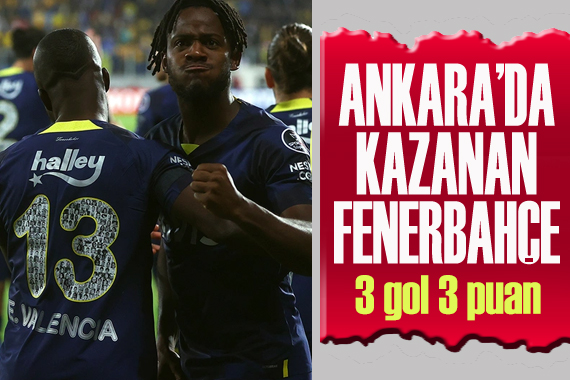 Fenerbahçe 3 puanı 3 golle aldı