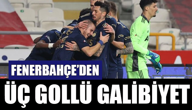 Fenerbahçe den üç gollü galibiyet