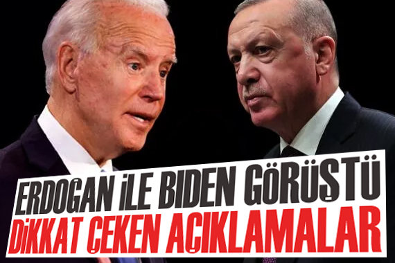 Erdoğan ile Biden görüştü: Dikkat çeken açıklamalar