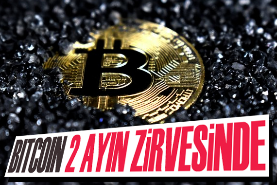 Bitcoin 2 ayın zirvesinde