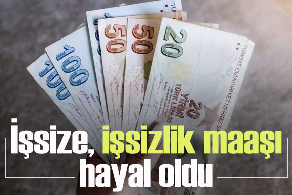 İşsize, işsizlik maaşı hayal oldu