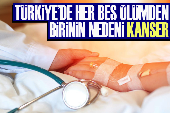 Türkiye de her 5 kişiden biri kanserden hayatını kaybediyor!