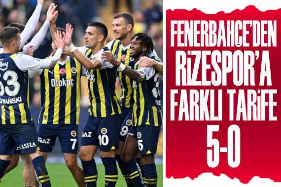 Fenerbahçe den Çaykur Rizespor a farklı tarife