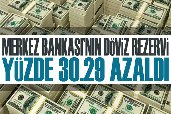 Merkez Bankası nın döviz rezervi yüzde 30,29 azaldı