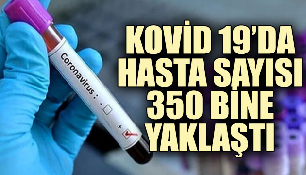 Kovid 19 da hasta sayısı 350 bine yaklaştı