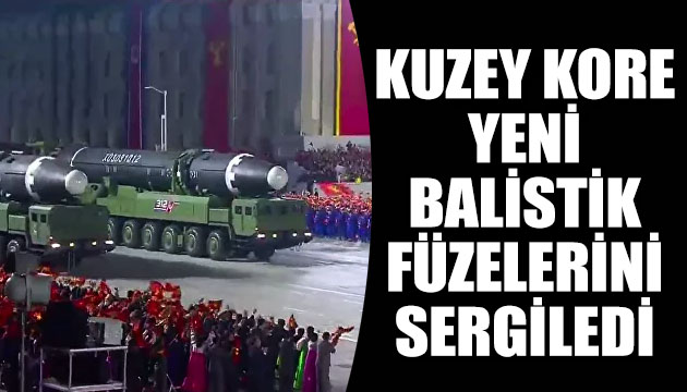 Kuzey Kore, yeni balistik füzelerini sergiledi