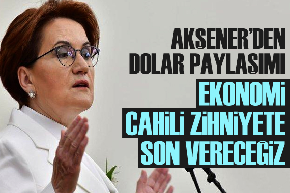 İyi Parti Lideri Akşener’den dikkat çeken dolar paylaşımı!