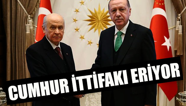 Cumhur İttifakı eriyor!