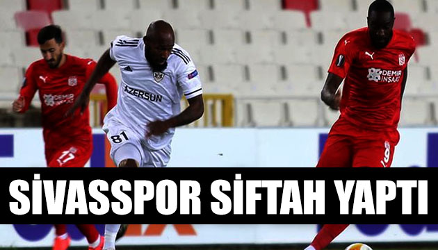 Sivasspor dan UEFA da ilk galibiyet!