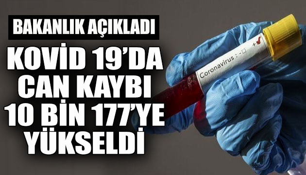 Bakanlık açıkladı: Kovid 19 da can kaybı 10 bin 177 ye yükseldi