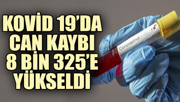 Koronavirüste can kaybı 8 bin 325 e yükseldi