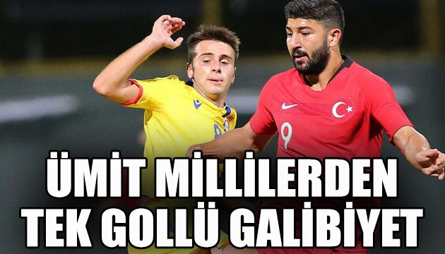 Ümit Millilerden tek gollü galibiyet