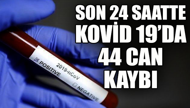 Son 24 saatte Kovid 19 da 44 can kaybı