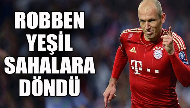 Arjen Robben yeşil sahalara döndü!