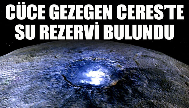 Cüce gezegen Ceres te su rezervi bulundu