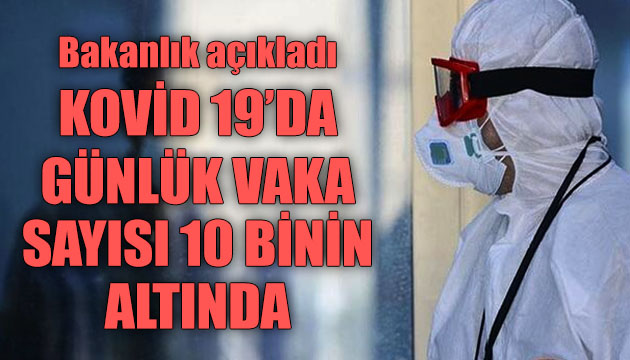 Sağlık Bakanlığı, Kovid 19 da son verileri açıkladı: Günlük vaka sayısı 10 binin altında