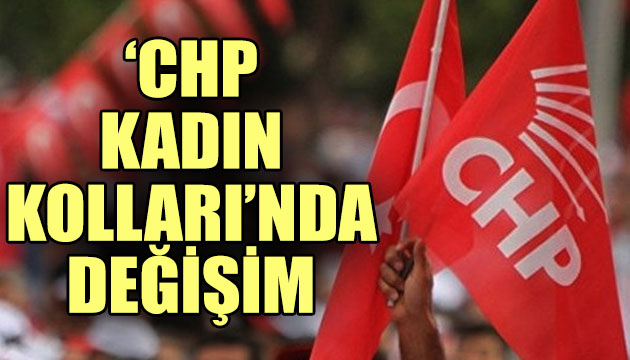 CHP Kadın Kolları nda değişim!