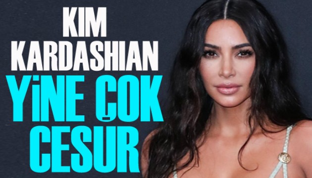 Kim Kardashian yine kıvrımlarını sergiledi