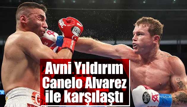 Avni Yıldırım Canelo Alvarez ile ringe çıktı