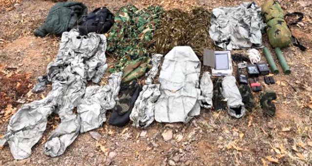PKK lıların termal kamerayı yanıltmak için hazırladıkları kıyafetler bulundu