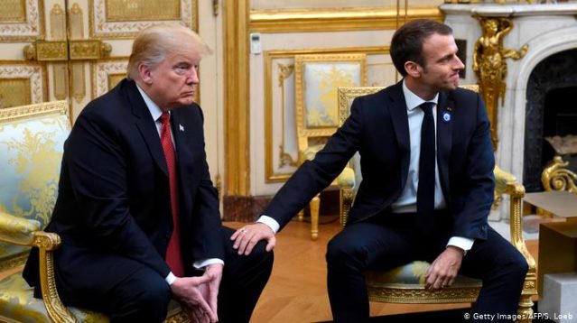 Trump tan Macron a yanıt