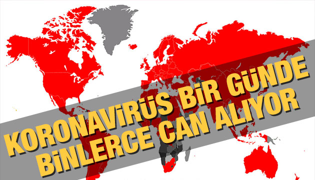 Koronavirüs her gün binlerce cana mal oluyor