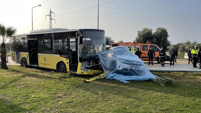 Halk otobüsü ile cip çarpıştı: 1 ölü, 4 yaralı