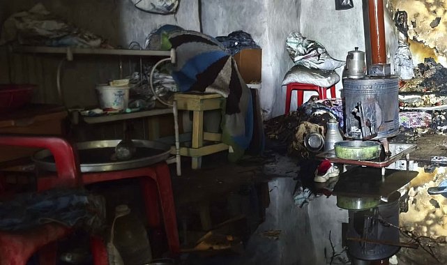 Yangında hayatını kaybetti