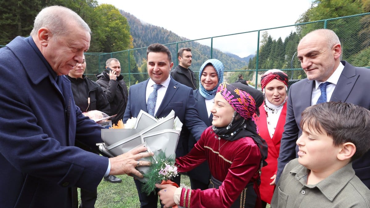 Erdoğan memleketi Rize de