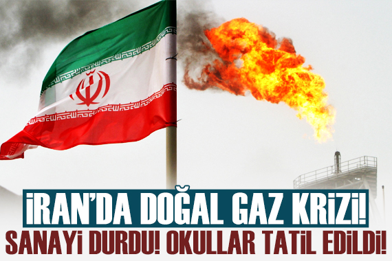 İran da doğal gaz krizi! Sanayi durdu! Okullar tatil edildi