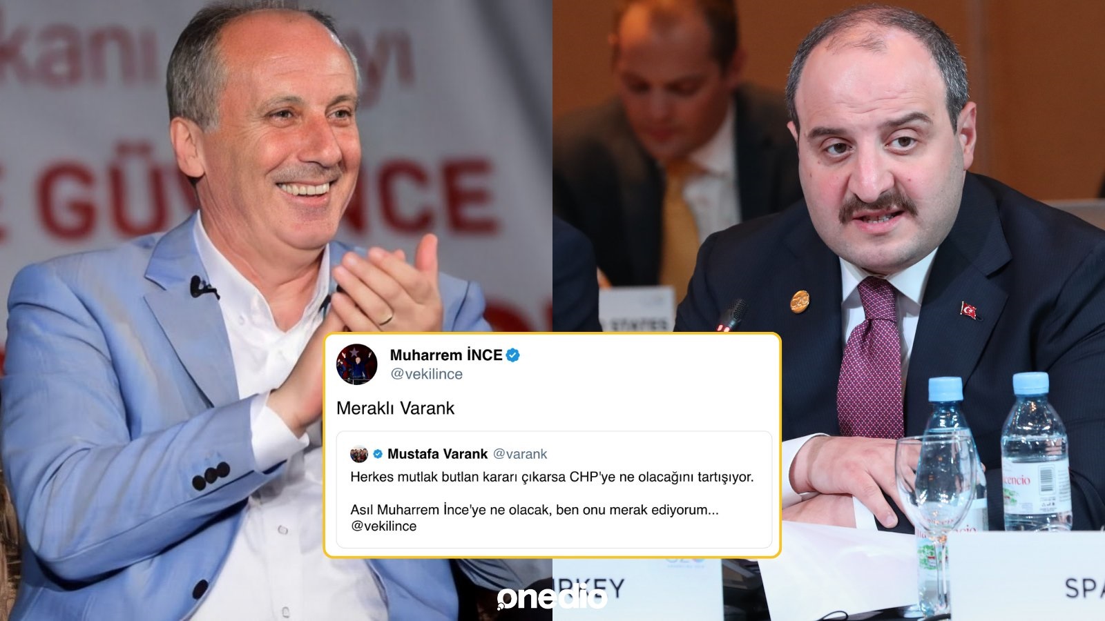 Muharrem İnce den Mustafa Varank a iki kelimelik yanıt