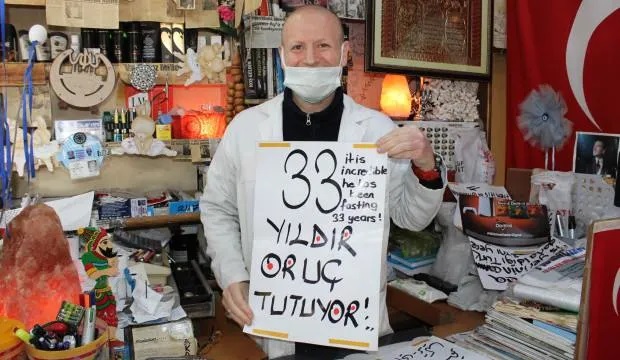 33 yıldır oruç tutuyor