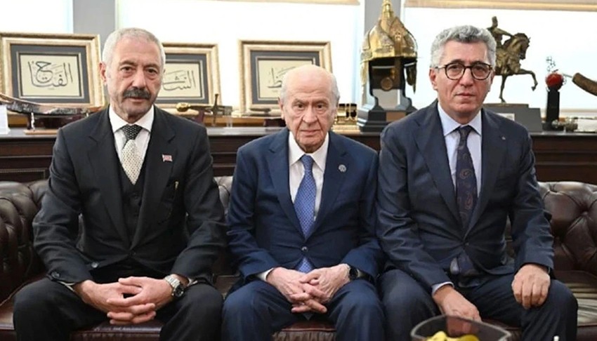 Bahçeli'nin makamında dikkat çeken buluşma: Sarallar ve Şahinler aynı karede