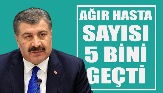 Bakan Koca açıkladı: Ağır hasta sayısı 5 bini geçti