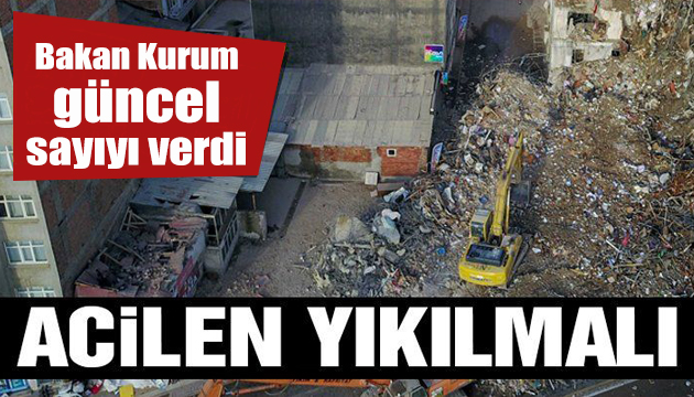 İzmir de acil olarak yıkılacak bina sayısı açıklandı