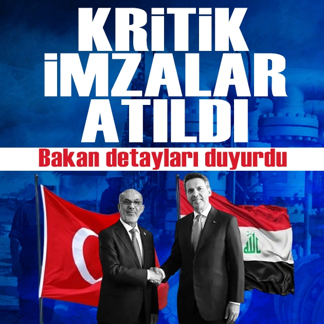 Irak ile kritik imzalar atıldı: Bakan Bayraktar detayları duyurdu