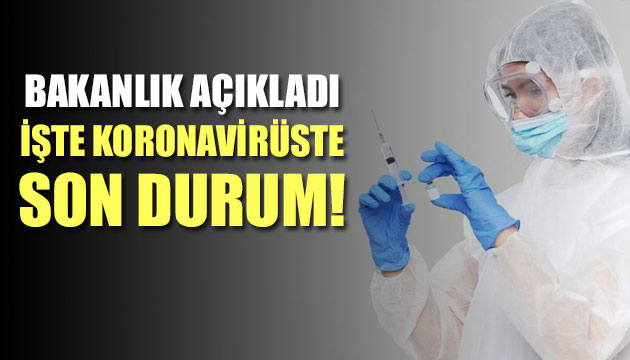 Koronavirüs tablosu açıklandı!