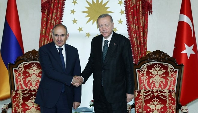 Cumhurbaşkanı Erdoğan, Paşinyan ı kabul etti