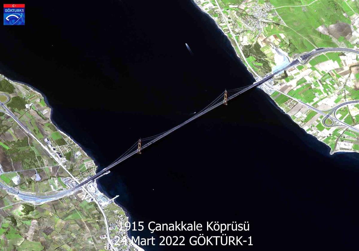 1915 Çanakkale Köprüsü uydudan görüntülendi