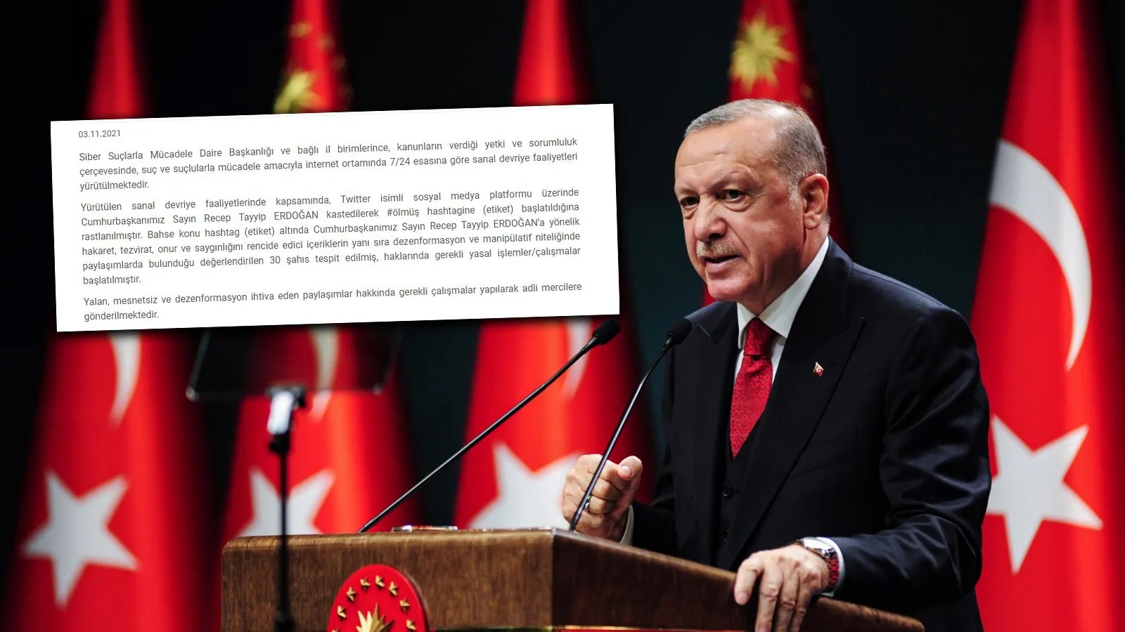 EGM den Erdoğan ile ilgili hastag açıklaması